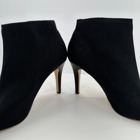 Fergalicious Stretch-Knit Sock Ankle Boots Stiletto Heel Open Toe sz 8.5 Bootie - Picture 7 of 11